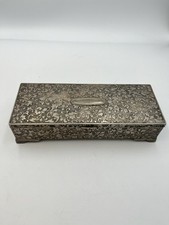 Vintage Godinger Silver Toned Oblong Jewelry Box