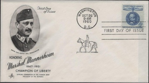 Scott 1165 fdc cent 1960 - 4,