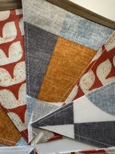 Handmade Oilcloth Bunting -