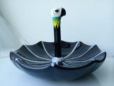 Mary Poppins Parrot Umbrella Black Trinket Dish Ornament Collectible Boxed