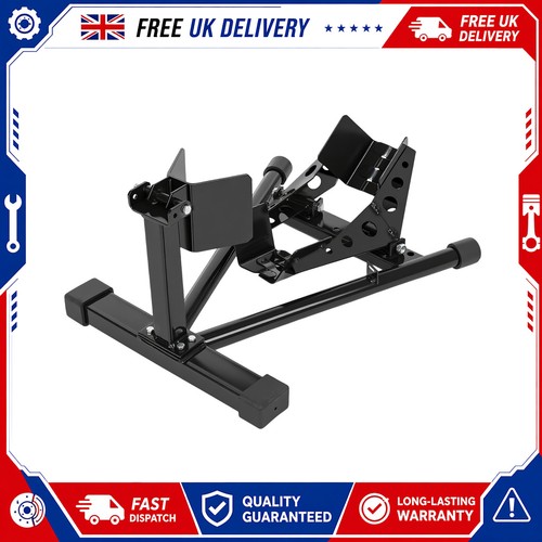 Motorcycle front wheel chock - front,