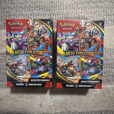 2x Pokemon Mega Evolution Booster Bundle New + Sealed 
