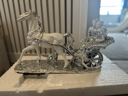 White and silver horse - horse,
