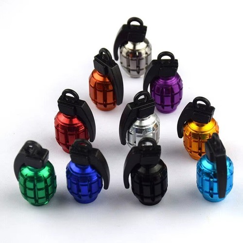 Tyre valve dust caps grenade - dust,