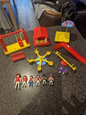 Playmobil Freetime 3497 (1985) Playground Playhouse, roundabout, swing, seesaw +