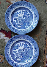 Pair of Churchill Ceramic Blue