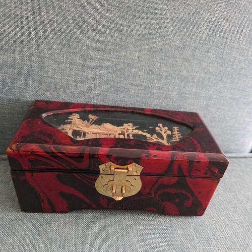 Vintage chinese jewellery box - vintage,