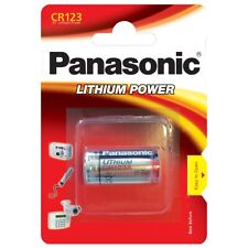 Panasonic CR123A 123 3V Lithium Battery x 1 *Photo & Security Use Long Expiry*