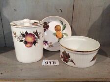 Royal Worcester Fine Bone China Dishes Arden & Evesham & Blue Waters Jam Pot