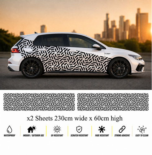 Car camouflage side - car, decals