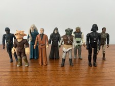 9 Vintage Star Wars Figures From 1970s and 80s Job Lot Bundle - No reserve