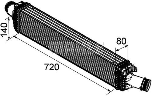 Charge air cooler fits audi - charge,