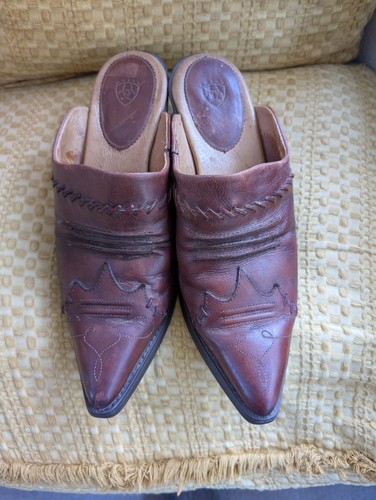 Ariat brown leather - brown, mules