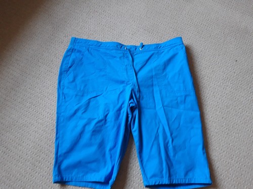 Ladies blue shorts cotton - blue,