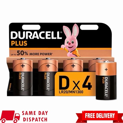 Duracell size plus power - 4, d