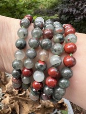 Bloodstone Beaded Crystal