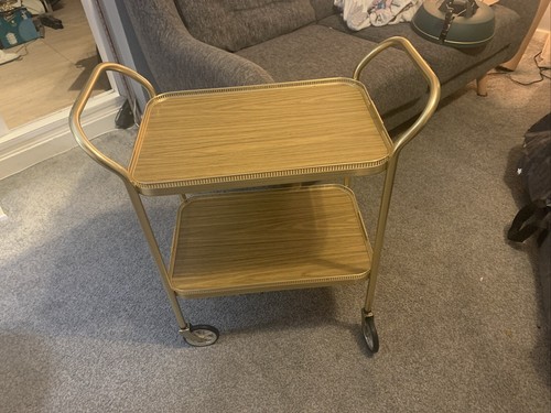 1960 metal wood effect - wood, tea