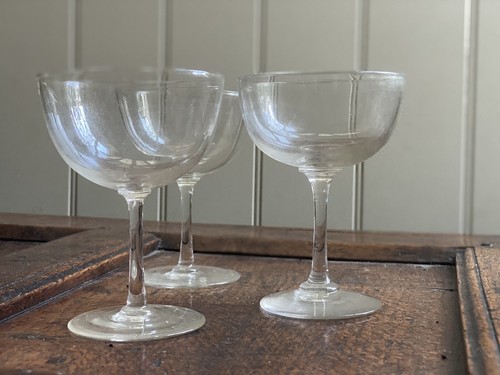 Three antique hand blown - hand,
