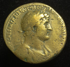 Hadrian AE sestertius, ANNONA