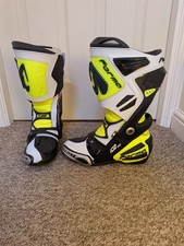 Forma flow ice pro ladies motorcycle boots black yellow white