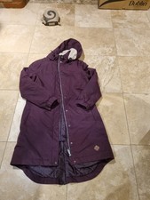 QUBA SAILS Woman's Quilted Hooded DESIGNER Coat Size 12  uk - Great Condition
