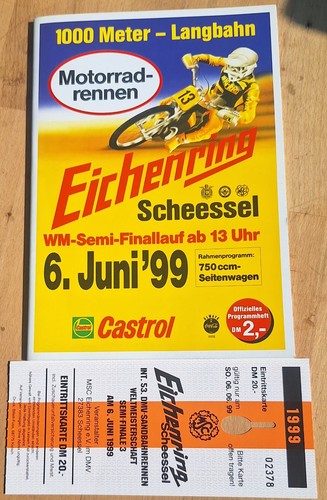 Speedway programme ticket - +,