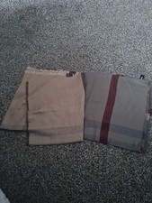 BARBOUR UNISEX SCARF BROWN MIX  100% LAMBSWOOL NEW FRINGE ON EDGE