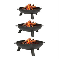 Round Fire Pit Outdoor Garden