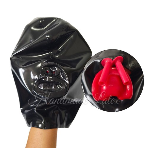 Latex hood with teeth - hood,