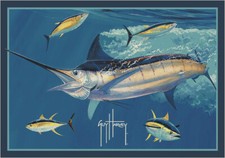Milliken Blue Spear Fish Waves