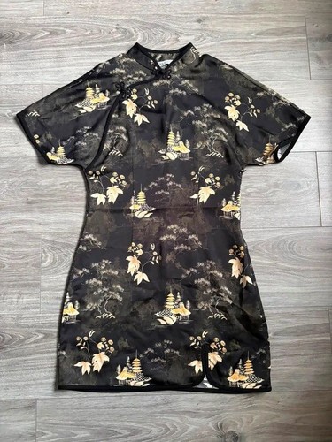 Zara black oriental print - zara,