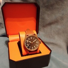 Swiss Vintage Big Pilot Bronze Cased Manual Watch