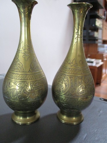 Pair antique engraved - pair, of