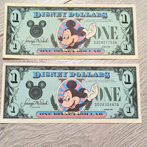 Disney 1988 - $1, dollars