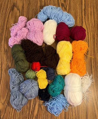 Assorted wool oddments - oddments,