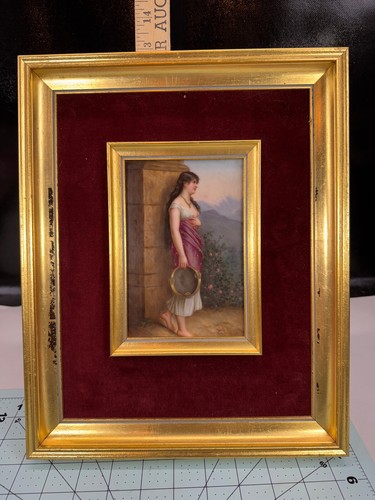 Woman girl with tambourine - woman/girl, a
