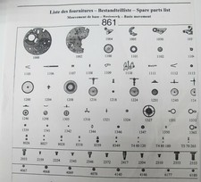 OMEGA CAL.861 MOVEMENT PARTS OPEN PACKAGE - SELECT AN ITEM