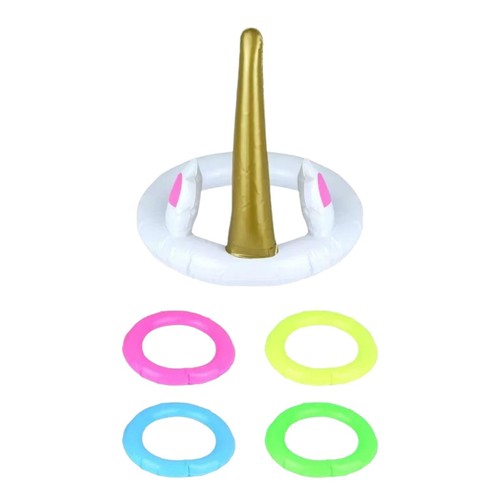 Inflatable unicorn horn hoop - inflatable, &