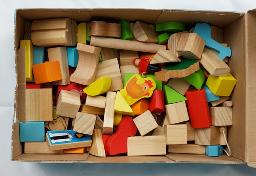 Kids wooden building - kids,