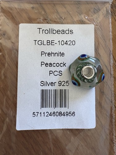 Trollbeads prehnite peacock - trollbeads,