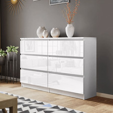 120CM High Gloss Chest Of