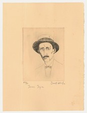 David Wurtzel (1935-2014) - 1976 Etching, James Joyce