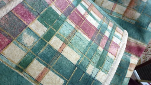 Curtains lined checked - curtains.,