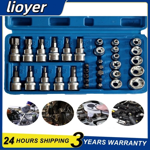34pcs torx star socket - 34pcs, bit