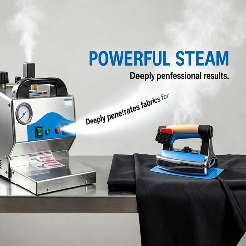 800w industrial steam - iron, w/