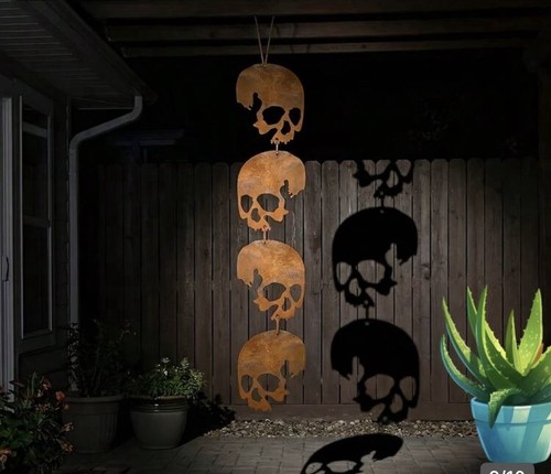 Metal gothic punk sculls - 4,