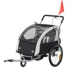 HOMCOM 2 Seat Bike Trailer