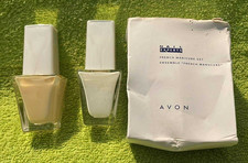 BNIB AVON NAIL EXPERTS FRENCH MANICURE SET 2 X 12ML