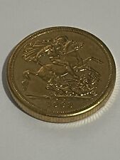 1963 BRITISH FULL SOVEREIGN 22CT GOLD PLATED COIN QUEEN ELIZABETH II