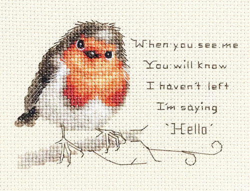 Robin saying hello - robin, hello'